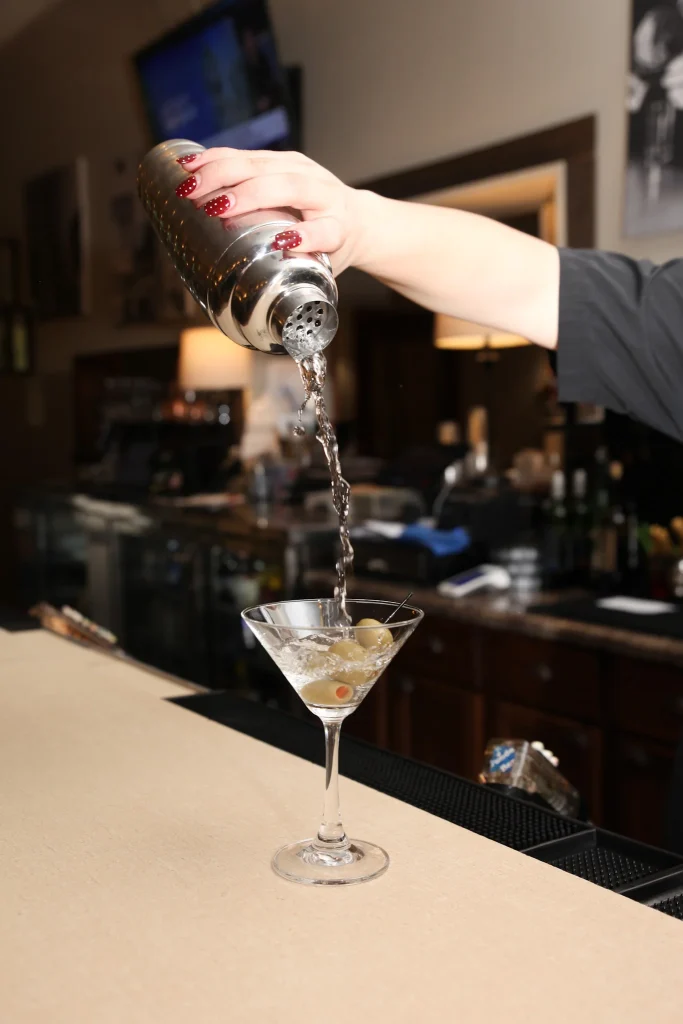 Cocktails being poured in van able's of hollandtown